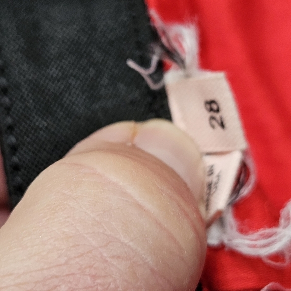 Helmut Lang Waxed Denim Jegging Red Size 28 - Picture 14 of 14